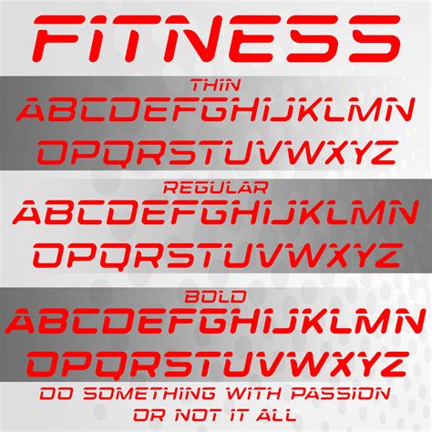 Fitness Font – MasterBundles