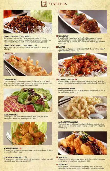 P.F. Chang's Menu, Menu for P.F. Chang's, Bonifacio Global City, Taguig ...