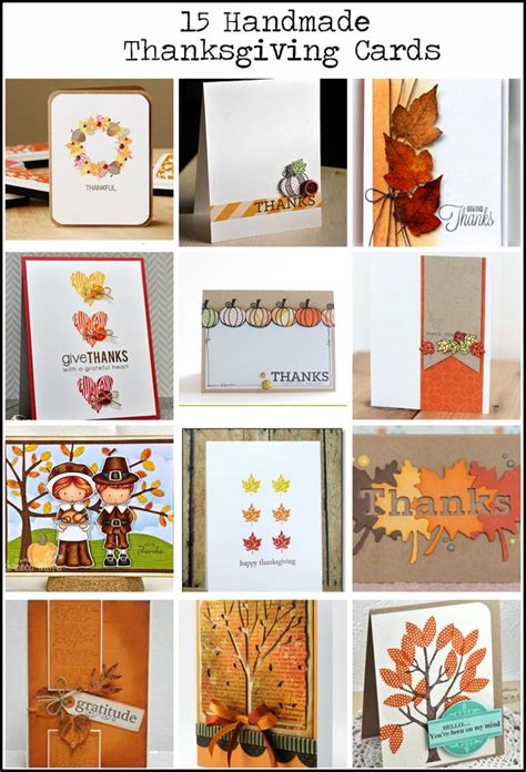 15 Awesome Handmade Thanksgiving Card Ideas - Vintage Page Designs