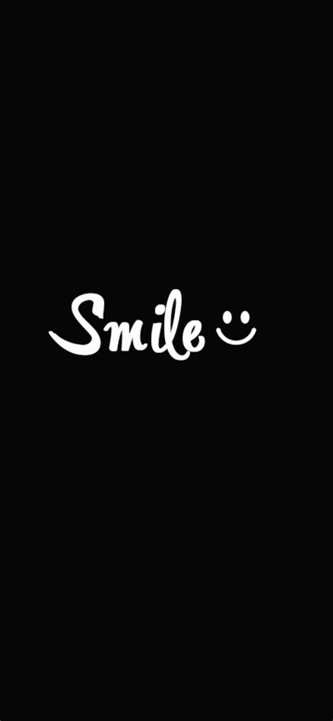 Smile Wallpaper Black