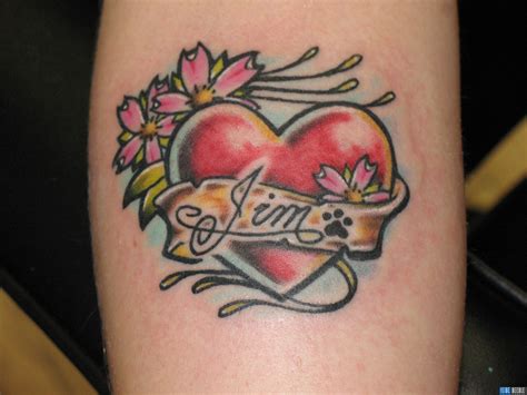 Love Heart Tattoo Design - YusraBlog.com