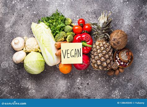 Set of Different Vegetarian and Vegan Products. Stock Image - Image of ...