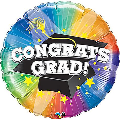 36 inch Qualatex Congrats Grad! Spotlight Foil Balloon - 29943