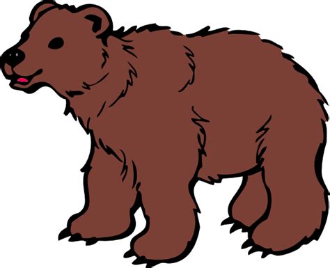 Brown Bear Clip Art at Clker.com - vector clip art online, royalty free ...