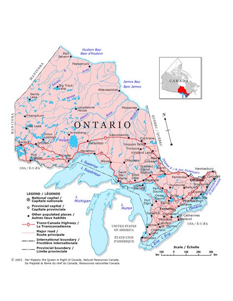 Ontario Map - Ontario Canada • mappery