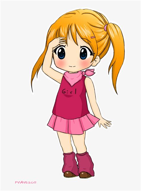 Hairstyles For Girls Anime Chibi Photo - Anime Small Girl Png - Free ...