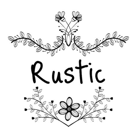 Premium Vector | Hand-drawn rustic sign