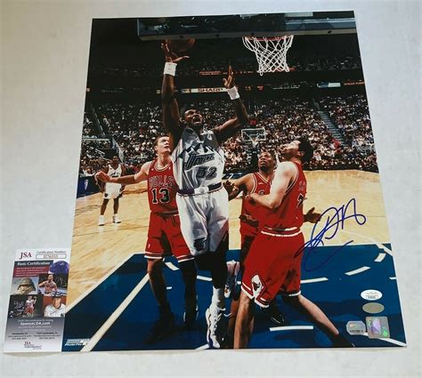 Karl Malone signed Utah Jazz 16x20 photo autographed JSA Certified ...