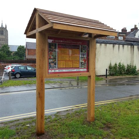 Oak Shelter Notice Board | Led signage, Company signage, Outdoor signs