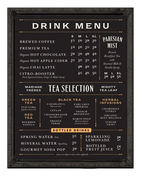 Coffee shop menu, Cafe menu design, Menu board design