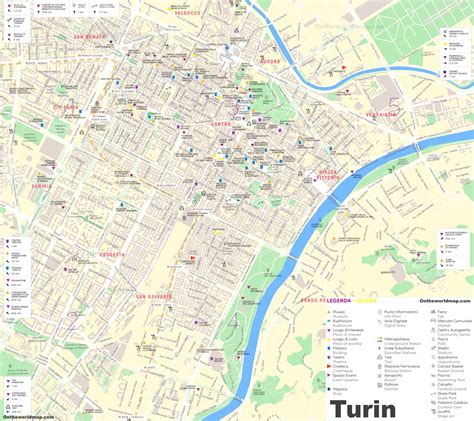 Turin Maps | Italy | Maps of Turin (Torino)