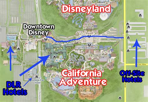 Disneyland Downtown Map