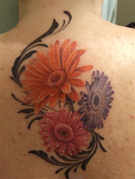 my new gerbera daisy tattoo | Tattoo ideas | Pinterest