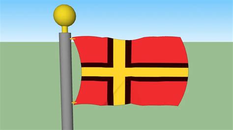 West German 'Resistance' Flag Proposal with Flagpole | 3D Warehouse