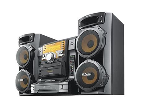 SONY CD/Cassette/Radio 5-Disc Changer Mini Audio System LBT-ZX6 ...