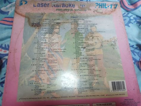 PRECISION Karaoke Philippines Songs PHIL-17 Laser Disc on Carousell