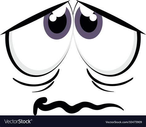 Sad Face Cartoon Expression Royalty Free Vector Image | The Best Porn ...