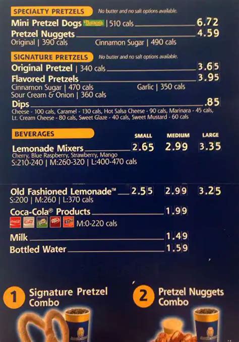 Auntie Anne's Menu, Menu for Auntie Anne's, West San Jose, San Jose ...