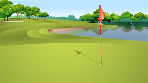 Golf course 519087 Vector Art at Vecteezy