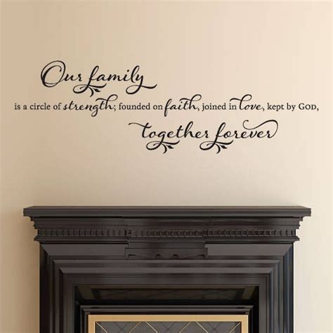 Wall Quotes Our Family Together Forever Vinyl Wall Decal Home | Etsy