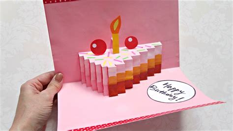 DIY Pop Up Card Birthday Cake | Pop-Up Card Tutorial | Maison Zizou ...