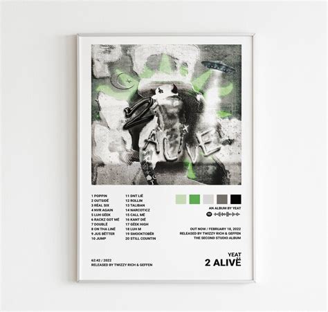 Yeat Posters / 2 Alive Poster Album Cover Poster Poster - Etsy Ireland