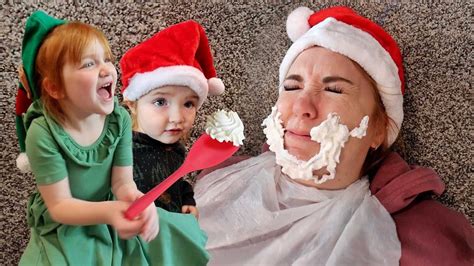 Adley & Family CHRiSTMAS CHALLENGES! Niko elf, Floor is Lava, Santa Mom ...