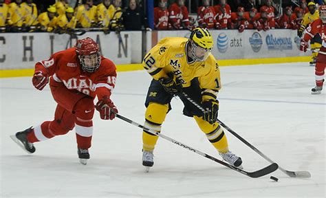 Michigan vs. Miami (Ohio) Hockey | Carl Hagelin during the M… | Flickr