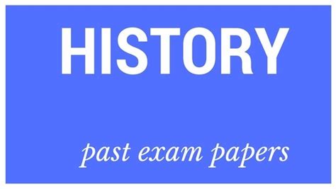 DOWNLOAD: Grade 12 History past exam papers and memorandums