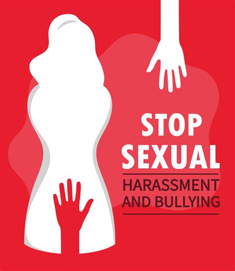 sexual harassment poster 4102580 Vector Art at Vecteezy