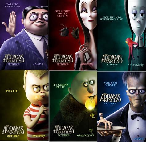 The Addams Family (2019) Character Posters Revealed – Down & Nerdy ...