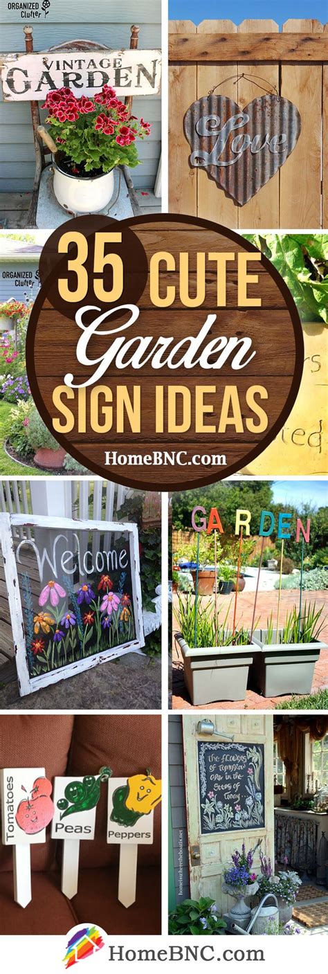 50+ Cute Garden Sign Ideas to Make Your Yard More Inviting | Garden ...