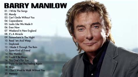 Download Barry Manilow Greatest Hits (Full Album) Best Songs Of Barry ...