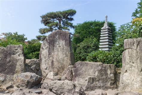 Japanese Garden Sculpture stock photo. Image of culture - 47369934