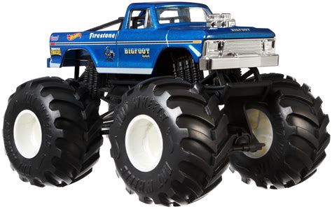 Hot Wheels Monster Trucks 1:24 Scale Bigfoot Vehicle - Walmart.com