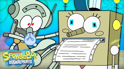 If SpongeBob & Squidward Were Robots 🤖 | "Welcome to Binary Bottom ...