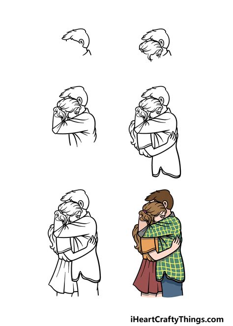 How to Draw Kids Hugging - Yingling Dessitheigh83