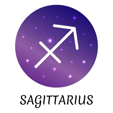 Zodiac sign Sagittarius isolated. Vector icon. Zodiac symbol with ...