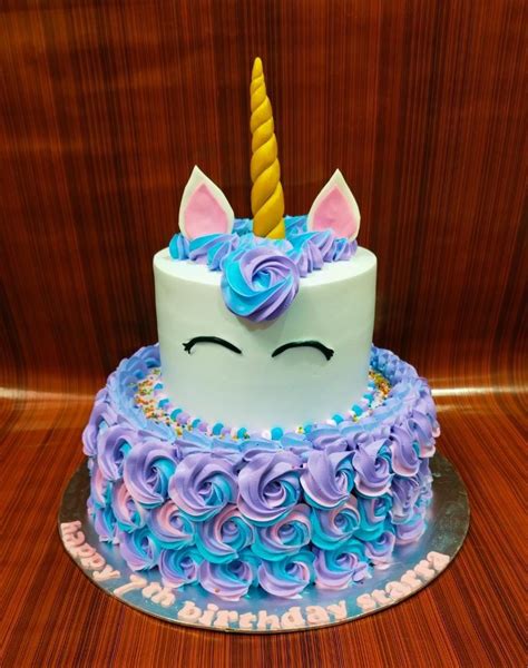 2 Tier Unicorn Birthday Cake - Cake House Online