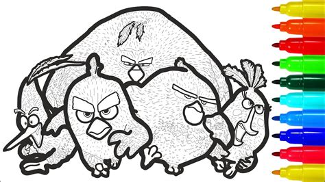 Angry Birds Seasons Coloring Pages