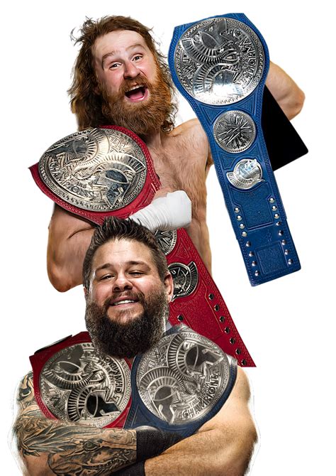 Sami Zayn and KO WWE Tag Team Champions Custom PNG by DecentRenderz on ...