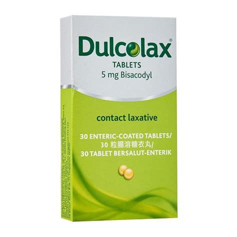 Dulcolax Tablets 5mg 30s - Alcare Pharmaceuticals Pte Ltd