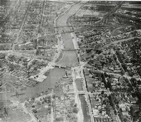 Aerial view of NT and Tonawanda showing Erie Canal to the right. The ...