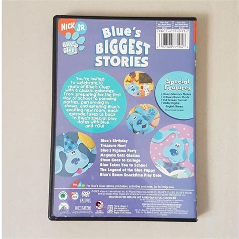 Nick Jr Blue's Clues - Blue's Biggest Stories, DVD, Kids, Hobbies ...