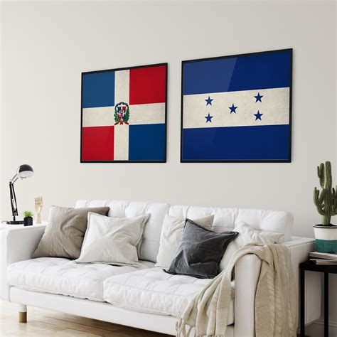 Dominican Republic Flag Art, Dominican Flag Print, Flag Poster, Country ...