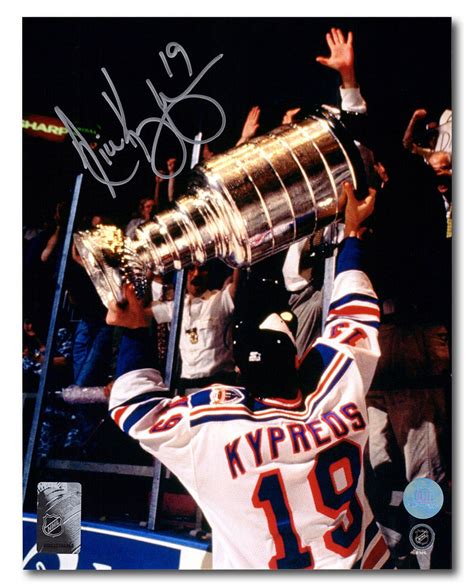 AJ Sports | Nick Kypreos Autographed New York Rangers Stanley Cup 8x10 ...