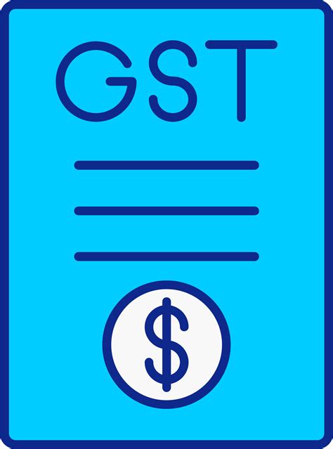 Gst Blue Filled Icon 37207661 Vector Art at Vecteezy