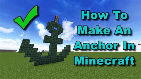 Building An Anchor In Minecraft! - Minecraft Tutorial - YouTube