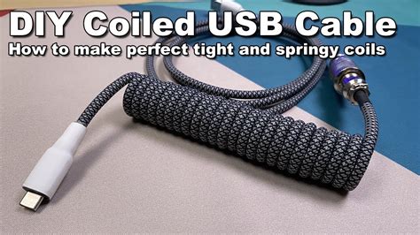 DIY Custom Coiled USB Cable Step by Step Guide - YouTube