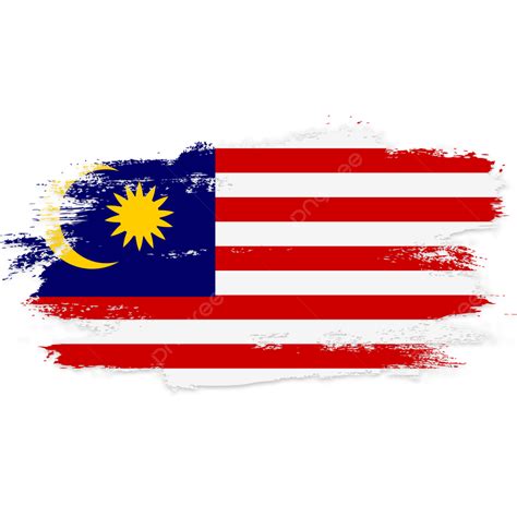 Malaysia Flag Transparent Watercolor Paint Brush Clipart, Paint Clipart ...